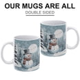 thumbnail image 3 of Novelty Coffee Mug - Cute Snowman Ceramic Mug Coffee Mug with Gift Box Latte Mug Coffee Cup, 330 ml / 11 oz White, 3 of 8
