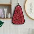 thumbnail image 4 of Red Bats Halloween Hand Towel Quick Drying Home Storage Kitchen Towel Hooks Dish Cloths, 4 of 6