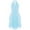 Sky Blue, variant on Girls Shiny Rhinestone Bridesmaid Dress Princess Pageant Ball Gown 6-16