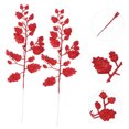 thumbnail image 3 of CTIRCHIU 10 Pcs Feuilles Pailletées Rouges Projets de Bricolage Décoration Maison pour Célébrations de Vacances, 3 of 8