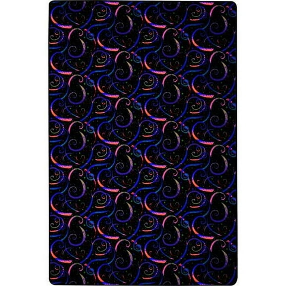 Joy Carpets 455P 6 x 6 ft. Neon Lights Rectangle Dynamo Fluorescent Area Rug  Multicolor