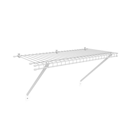 Closetmaid 2ft Multi-Purpose Storage Vinyl Coated Wire Shelf Kit, White