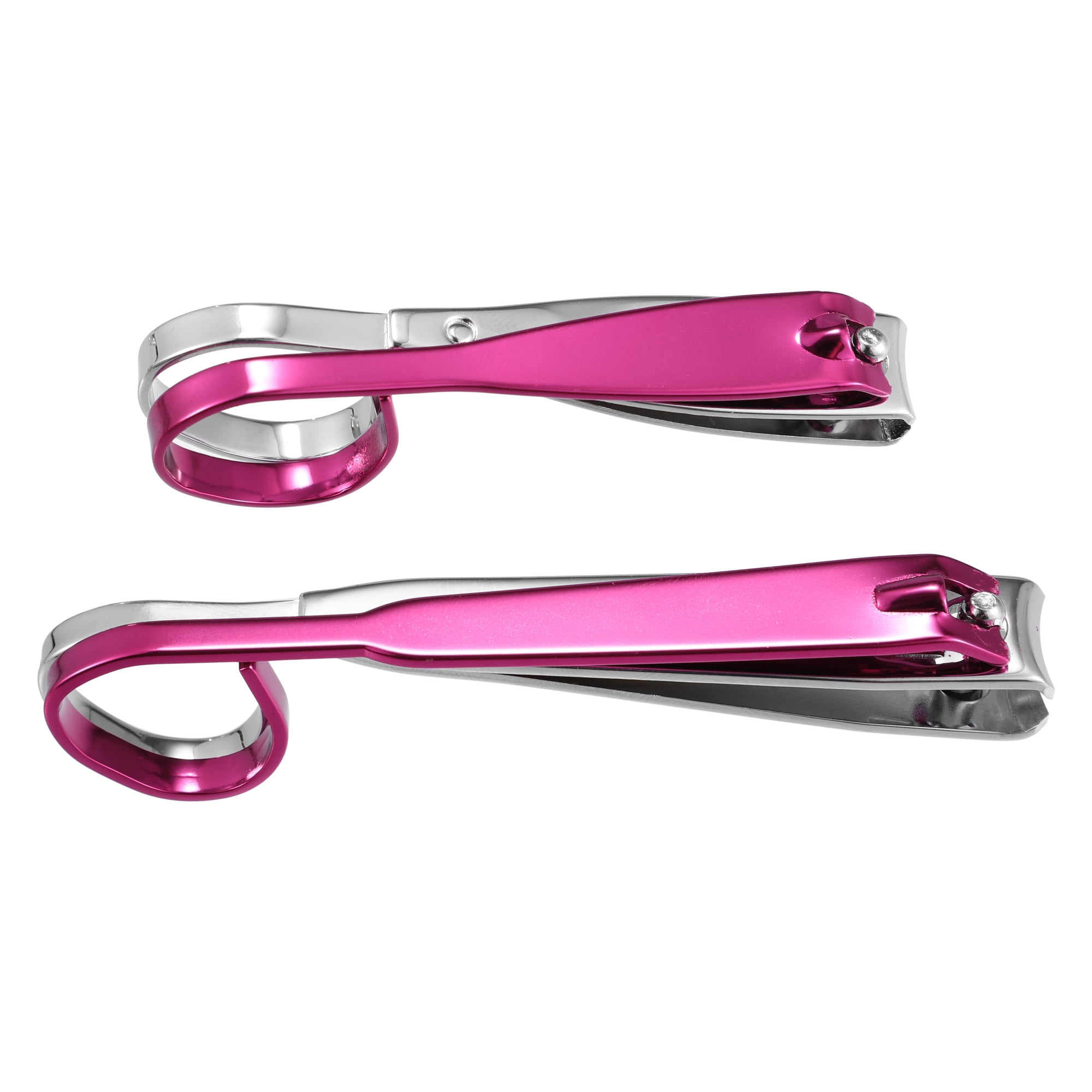 Pinkiou No Splash Nail Clippers Set With Catcher Shell Curved Nail