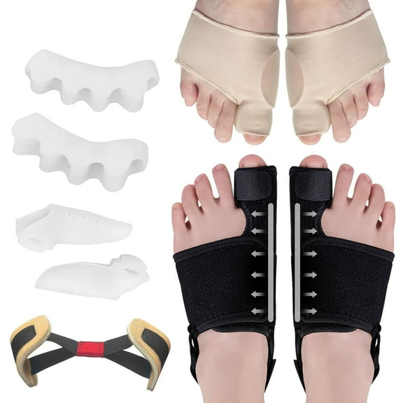 SPOKKI Bunion Corrector and Bunion Relief, Bunion Splint Big Toe Straightener Corrector Foot Pain Relief for Hallux Valgus Bunion Support Brace for Men Women (One Size)