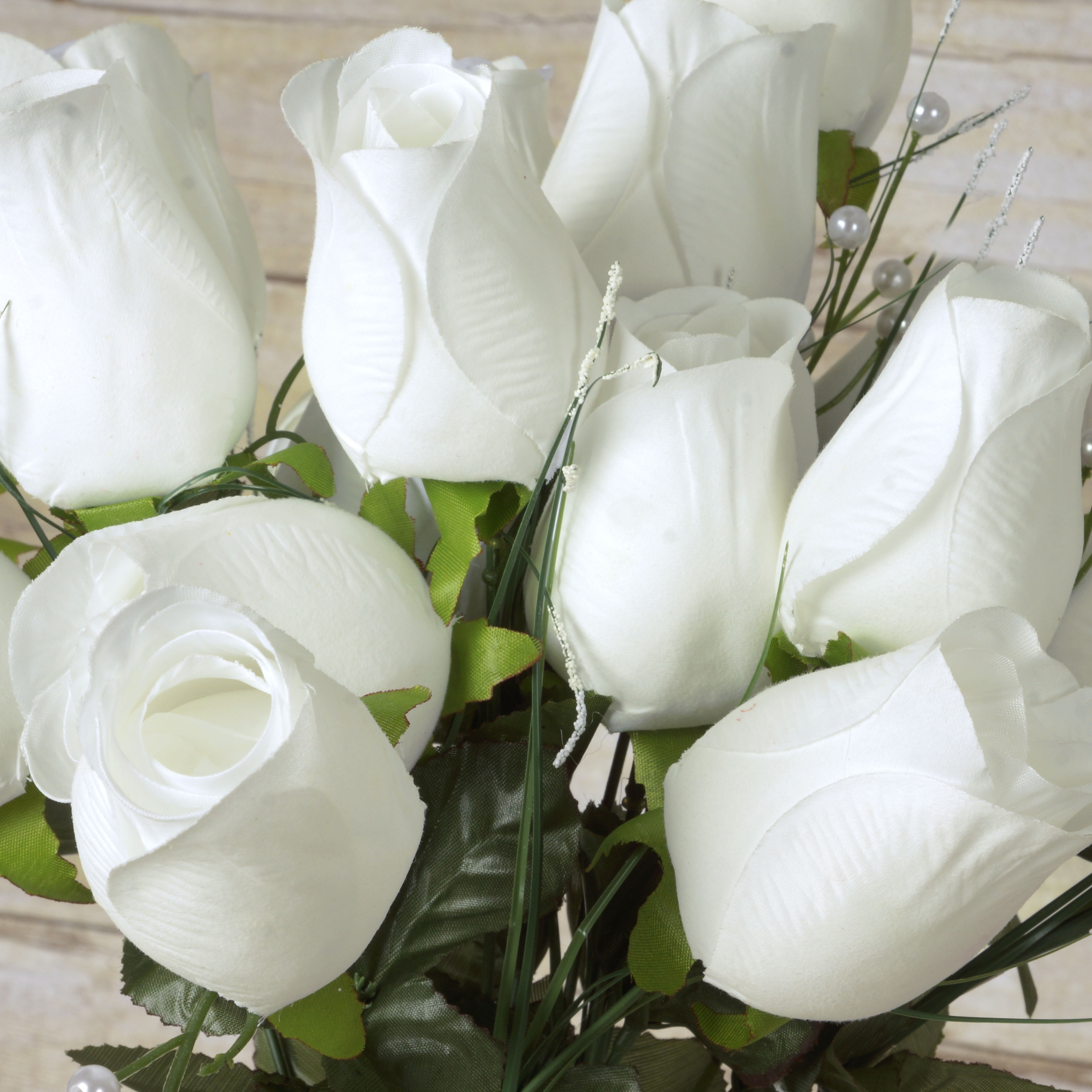 Wedding and Craft Flowers For Decor 84 Giant Velvet Rose Buds on Long Stems 