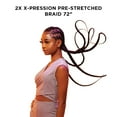 thumbnail image 3 of Sensationnel African Collection Jumbo Braid Pre Stretched X Pression Hair 2x 72” ( 1B Off Black 3 Packs ), 3 of 6