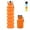 Orange, variant on JUNWELL Collapsible Water Bottle, Reuseable BPA Free Silicone Foldable Water Bottles for Travel Gym Camping Hiking, Portable Leak Proof Sports Water Bottle with Carabiner, 18oz Blue
