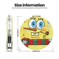 thumbnail image 3 of Pofeuu SpongeBob SquarePants Miroir de Maquillage de Poche Portable Couverture en PU Miroir de Voyage Compact avec Verre Double Face Normal et Grossissant - Forme Ronde - Forme Ronde, 3 of 9