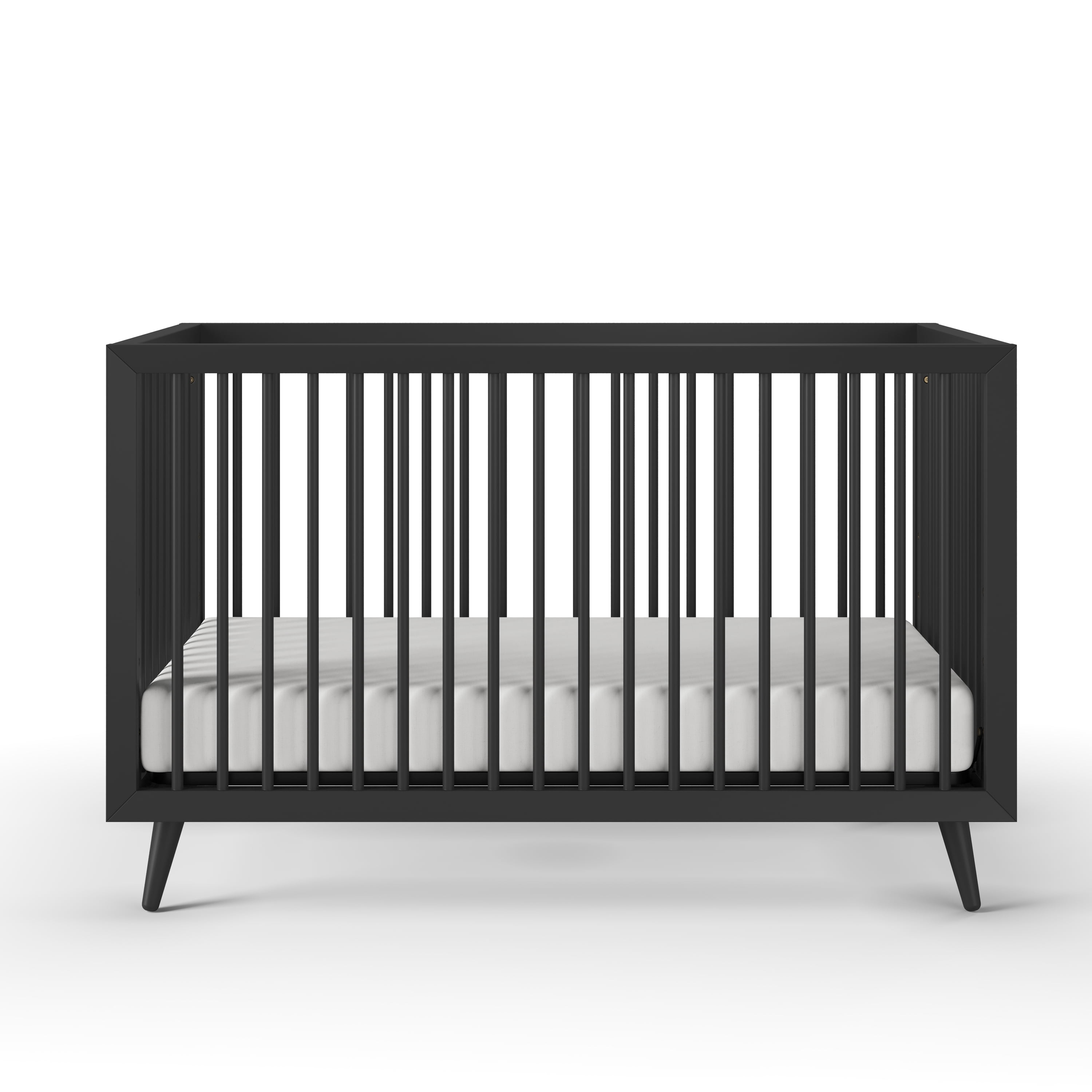 Child Craft Cranbrook 4-in-1 Convertible Baby Crib, Black Ebony