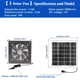 thumbnail image 1 of Ventilador Solar, Ventilador de Escape Solar para Invernaderos, Áticos, Cobertizos, Graneros, Gallineros y Casas de Perros (Panel Solar de 15W + 2 Ventiladores de Escape Solares) con 27 Rating, 1 of 11