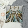 thumbnail image 2 of ONETECH Throw Pillow Cover Dream Catcher Bohemian Boho Feather Tribal Design Circle Decor Lumbar Pillow Case Cushion for Sofa Couch Bed, 2 of 5