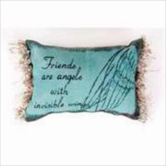 Manual Woodworkers & Weavers 111618 Pillow Friends Are Angels 12.5 x 8.5