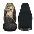 thumbnail image 4 of Uorisanigo Car Seat Covers Front Only 2pcs, Soft Comfy Camo Hunting Guinea Pig Vehicle Seat Protection Covers Universal Fit for Sedan SUV Pick-up Truck Van, 4 of 7