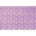 thumbnail image 5 of Casavani - 2'6"x8' Handwoven Cotton Block Printed Rugs Purple Cotton Area Runner Rugs for Kitchen, 5 of 7