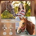 thumbnail image 5 of 2 piezas de clip para amuleto de silla de montar y brida de caballo, cuerdas de silla de montar de plata y platino, amuleto para montar, amuleto para silla de montar, 5 of 5