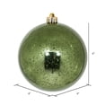 thumbnail image 6 of 6" Moss Green Shiny Mercury Ball 4/Bag, 6 of 6