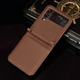 thumbnail image 7 of TECH CIRCLE for Samsung Galaxy Z Flip3 5G 2021 Case,Premium Lychee Texture PU Leather Wallet Case with Card Slot Shockproof Slim Fit Protective Phone Case,Brown, 7 of 7