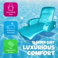 thumbnail image 3 of Open Box TRC Super Soft Adjustable Pool Lounger Recliner Float, Tropical Teal, 3 of 7