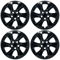 HubStar Hubcap Replacement for Toyota Rav4 2019-2024, 17-inch Premium Wheel Cover, Gloss Black (Set of 4)