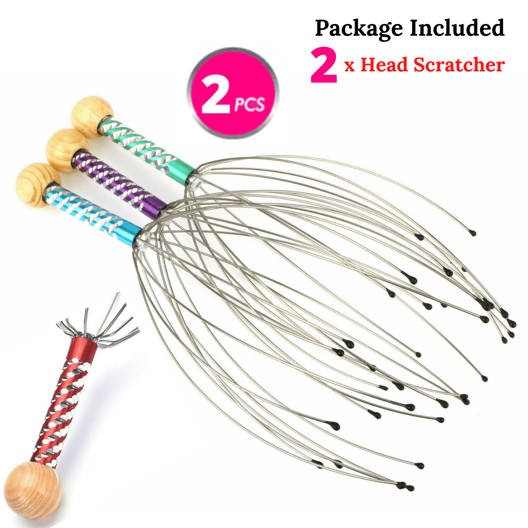 Head Scratcher Scalp Massager Neck Massage Scalp Relax Calm Stress Relief Octopus 2 Pcs