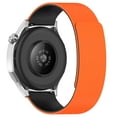 thumbnail image 2 of Magnetic Watch Band for Samsung Galaxy Watch 7 44mm Bands for Women Men, Sports Silicone Magnetic Strap Replacement Texture Loop for Samsung Galaxy Watch 7 44mm, Orangeblack, 2 of 9