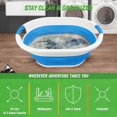 thumbnail image 3 of Wakeman Outdoors Collapsible Laundry Baskets, Blue, 3 of 6