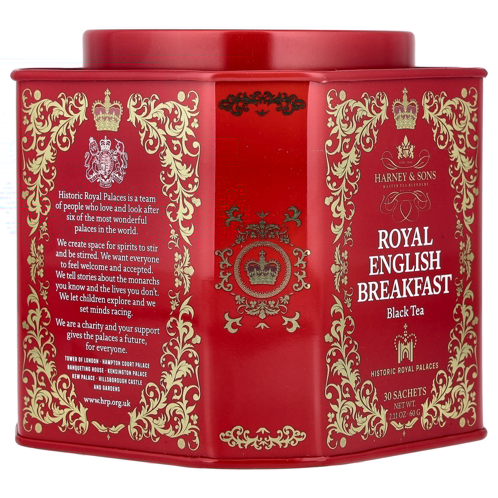 thumbnail image 5 of Royal English Breakfast, Black Teas, 30 Sachets, 2.67 oz (75 G), Harney & Sons, 5 of 6