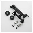 thumbnail image 6 of Black Foldable Kitchen Faucet Three Handles Sink Tap Rotate Folding Spout Brass Wall Mounted Hot Cold Mixer Wash Basin Taps, 6 of 7