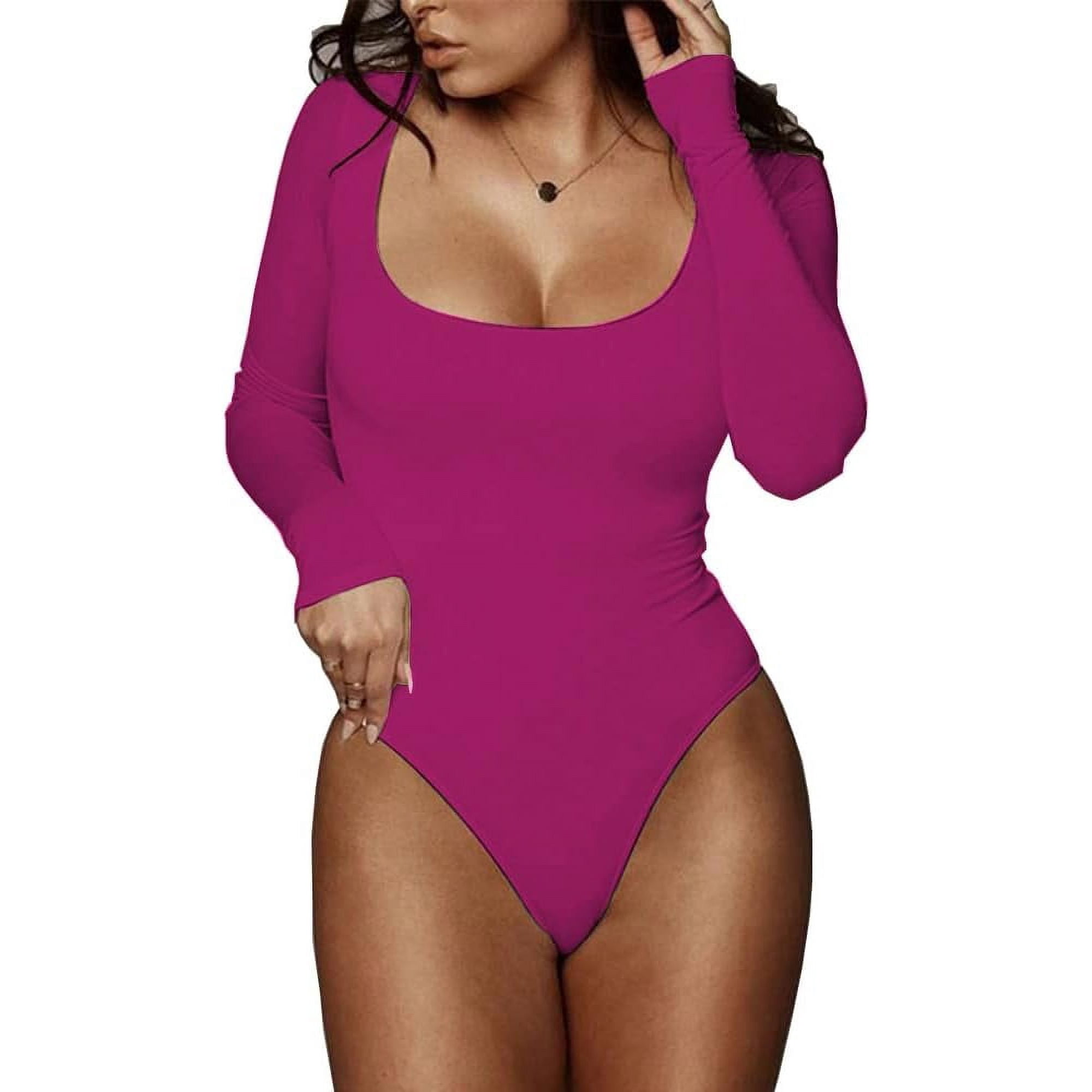 MANGOPOP Women's Crew Neck Bodysuit – Short Sleeve, Snug Fit, Multiple Colors