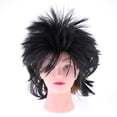 thumbnail image 3 of Peluca de estrel de punk rock, disfraz de banda de música de 90 para mujer Negro Zulema Peluca cosplay del punk, 3 of 8