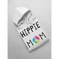 thumbnail image 3 of Hippie Mom And Symbol Hoodie Women -Image by Shutterstock, Female Medium, 3 of 4