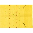 thumbnail image 1 of Ahgly Company Indoor Rectangle Solid Yellow Modern Area Rugs, 6' x 9', 1 of 4