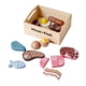 thumbnail image 5 of Juego de alimentos de madera para niños, juego de comida de imitación, con caja de almacenamiento, juego de simulación, juguetes de cocina, juego de, 5 of 9