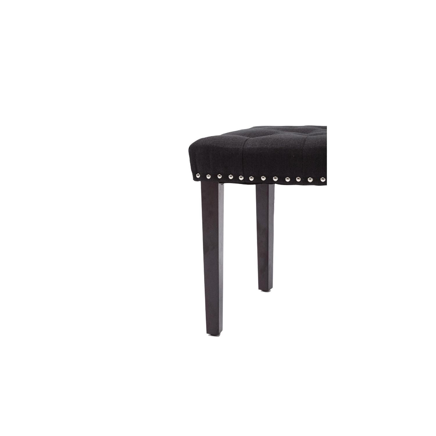 Cabara Capitonné Banc Tissu (Noir)