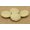 Beige (Pack of 12 Pieces), variant on Black Poly Dupion 2 Holes Decorative Fabric Covered Sewing Button Scrapbooking Craft - Pack of 12 Pieces