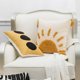 thumbnail image 3 of Decorative Boho Throw Pillow Covers 18x18,Colorful Throw Pillow Covers Cotton Sun Tufted Pillows Cover Cases with Tassels for Couch Yellow White, 3 of 4