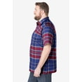 thumbnail image 4 of KingSize Men's Big & Tall Plaid Wrinkle-Resistant Short Sleeve Button Down, 4 of 5