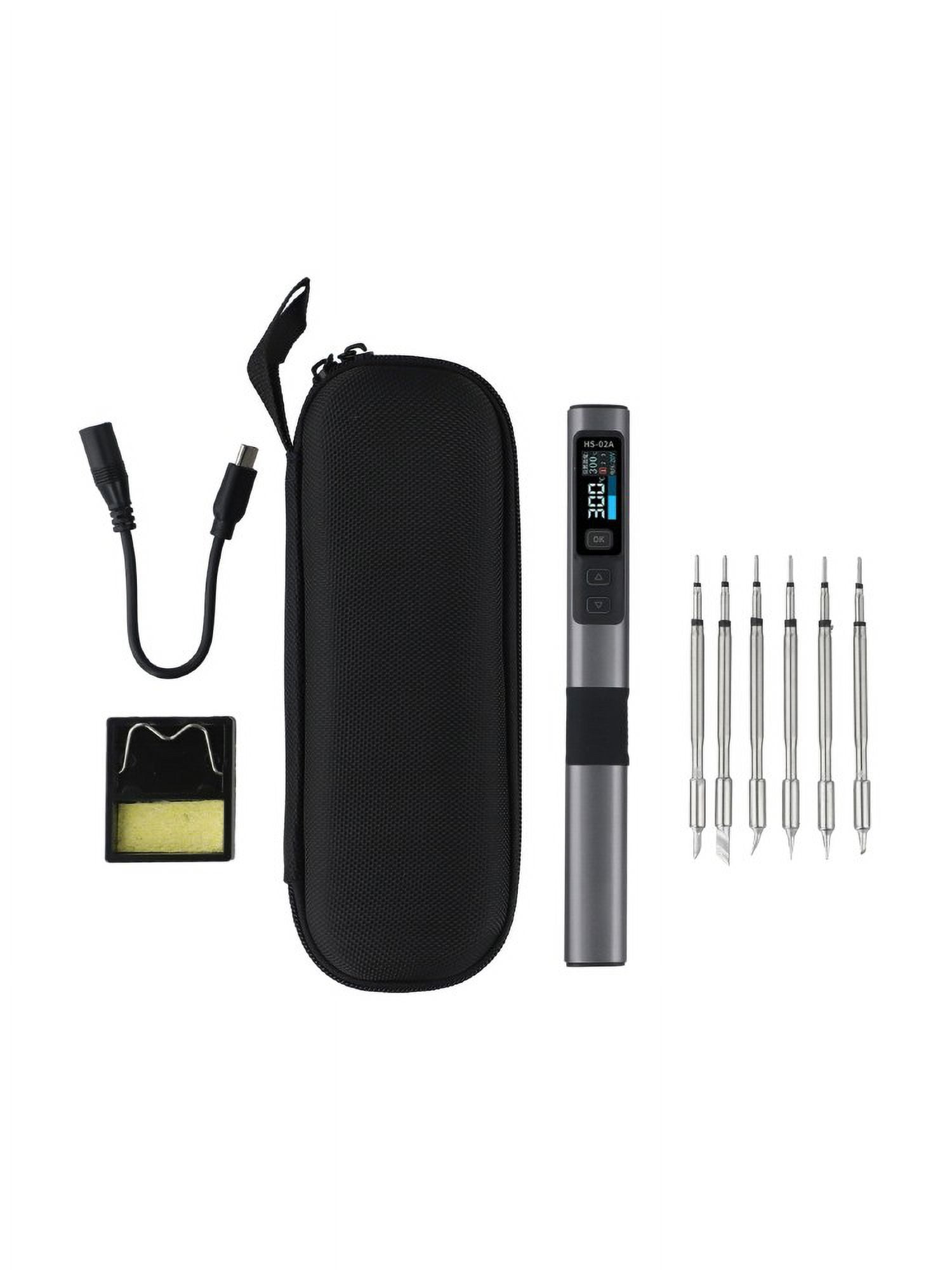 For FNIRSI HS02A Soldering Iron DC9-24V PD QC DC Multi-Protocol 9W-100W Constant Temperature Kits Soldering Iron