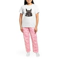 thumbnail image 4 of CafePress - Scottish Terrier Women's Light Pajamas - Women's Short Sleeve Print T-Shirt and Pants Light Cotton Pajama Set, 4 of 7