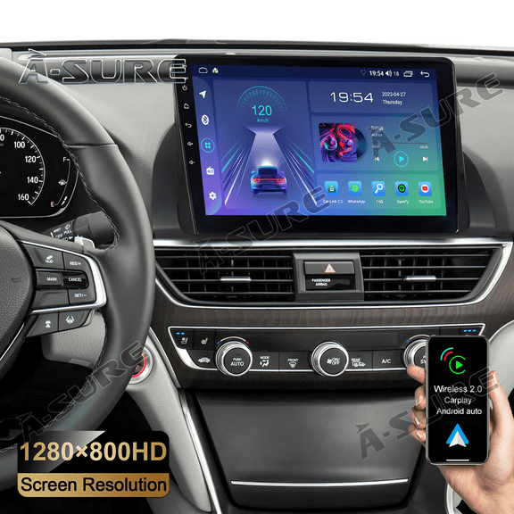 10.1" Android 13 Wireless CarPlay Car Stereo Radio for Honda Accord X 2018-2021 GPS Navi WiFi Bluetooth DSP RDS SWC 2 32GB