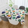 thumbnail image 2 of Yayeee Tablecloths 60" x 60" Rectangle Wrinkle Resistant Party Table Cover, Vibrant Toucans Pattern, 2 of 8