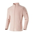 thumbnail image 4 of Men's Jacket Long Sleeve Stand Collar Solid Color Zipper Pullover Fleece Hooded for Sweatshirt Style,Fleece Jacket Men, 4 of 9