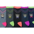 thumbnail image 5 of ToBeInStyle Women's Pack of 6 Fashion Printed Crew Sock - Teddy Bear, 5 of 7