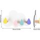 thumbnail image 3 of Wooden Wall Hooks Coat Hats Rack With Adhesive & Screw In, Clouds Sticky Hooks Clothes Hanger For Bathroom Entryway(white)(1pcs), 3 of 5