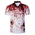 thumbnail image 4 of Camisas de playa con botones para hombre, camisetas hawaianas con estampado 3D novedoso de fuego, camisetas para hombre, camisetas divertidas de manga corta para vacaciones de verano, 4 of 5