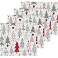 thumbnail image 2 of GZHJMY Christmas Tree Washcloths 2 Pack, Super Soft Absorbent Cotton Baby Face Towels, Washable Reusable Fingertip Towel for Bath Gym Hotel Spa, 12 x 12 Inch, 2 of 7