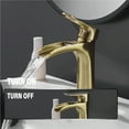 thumbnail image 4 of Yundoom Brushed Gold Bathroom Faucet,Bathroom Sink Faucet,Waterfall Bathroom Faucet, 4 of 8