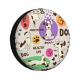 thumbnail image 1 of Fotbe Dog Doing Yoga Funda de Llanta de Repuesto con Estampado, Engrosada, Ajuste Universal para Jeep, Remolque, RV, SUV, Camión-16 inch, 1 of 6