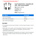 thumbnail image 2 of Front Tie Rod End Set - Compatible with 2003 - 2006 Lincoln Navigator 2004 2005, 2 of 2