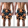 thumbnail image 3 of luoweisi Men's Beach Shorts Quick Dry Swim Trunks with Mesh Lining Starfish 2XL, 3 of 5